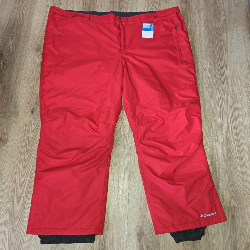 NWT Columbia Men's Red Snow Pants